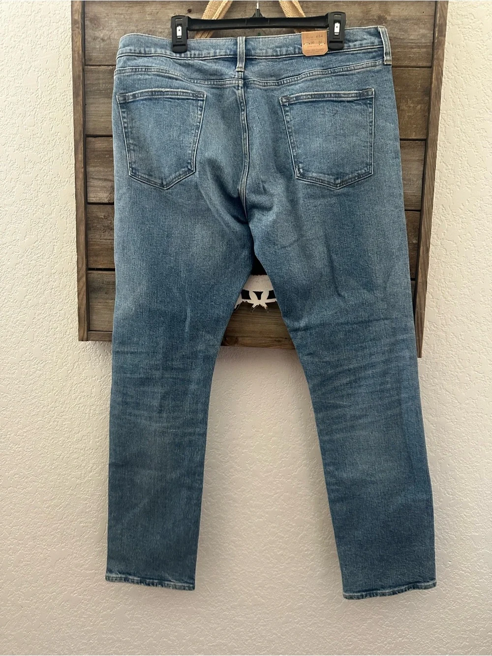 J. Crew 484 Classic Men's Blue Denim Jeans size 36 x 32 NWT